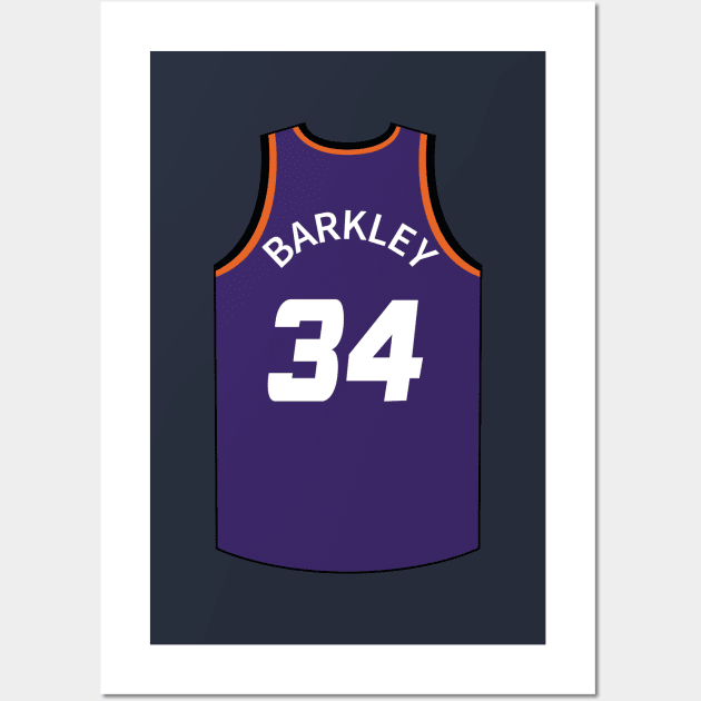 Charles Barkley Phoenix Jersey Qiangy Wall Art by qiangdade